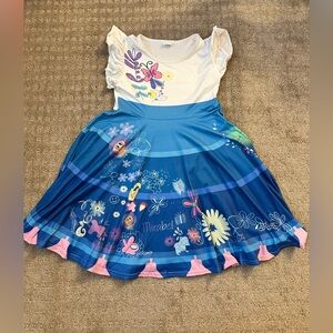 Floral Blue and White Dress